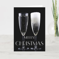 Merry kerst Champagne Flute Glasses Cheers
