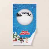 Merry kerst Chihuahuas Bad Handdoek (Handdoek)
