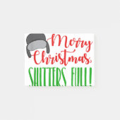 Merry kerst citaat shitters full's mannen post-it® notes (Voorkant)