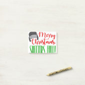 Merry kerst citaat shitters full's mannen post-it® notes (Op bureau)