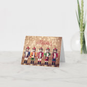 Merry kerst Colorful Nutcrackers Kaart (Voorkant)