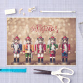 Merry kerst Colorful Nutcrackers Tissuepapier (Craft)