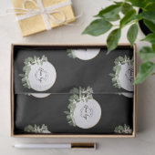 Merry kerst Company Logo Gold zwart - Aangepast Tissuepapier (Geschenk)