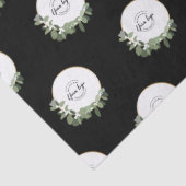 Merry kerst Company Logo Gold zwart - Aangepast Tissuepapier (Detail)