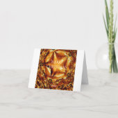 Merry kerst Copper Gold Shiny Star Feestdagen Kaart (Achterkant)