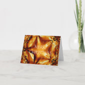 Merry kerst Copper Gold Shiny Star Feestdagen Kaart (Voorkant)