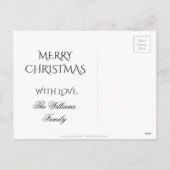 Merry kerst Copper Gold Shiny Star Feestdagenkaart (Achterkant)