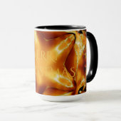 Merry kerst Copper Gold Shiny Star Mok (Voorkant rechts)