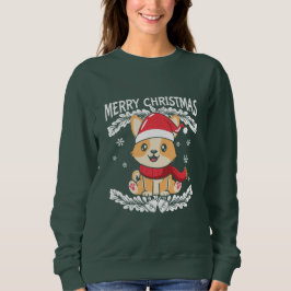 Merry kerst Corgi Trui