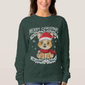 Merry kerst Corgi Trui (Voorkant)