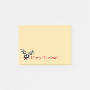 Merry kerst Crazy Red Nosed Reindeer Post-it® Notes