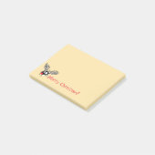 Merry kerst Crazy Red Nosed Reindeer Post-it® Notes (Schuin)
