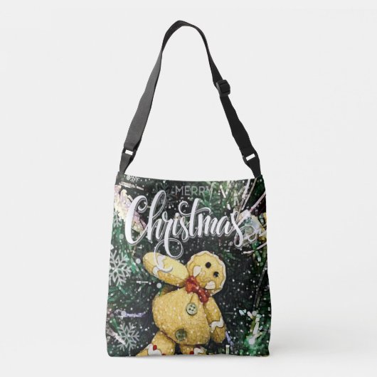 Merry kerst Crossbody Bag Tas (Achterkant)