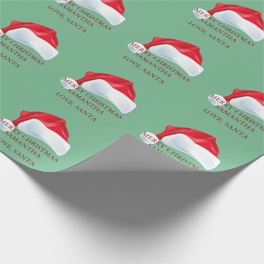 Merry kerst Custom Love Cadeaupapier (Hoek)