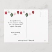 Merry kerst Cute GingerbrooMan Feestdagenkaart (Achterkant)