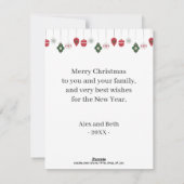 Merry kerst Cute GingerbrooMan Feestdagenkaart (Achterkant)