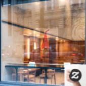 Merry kerst Cute Gnome Raamsticker (Cafe Raam)