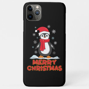 Merry kerst Cute Penguin Case-Mate iPhone Case
