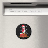 Merry kerst Cute Penguin Magneet (Insitu (Vaatwasser))