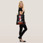 Merry kerst Cute Penguin Tote Bag (Op model)