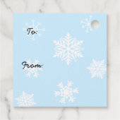 Merry kerst Cute Plump Snowman Bedankjes Labels (Achterkant)