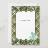 Merry kerst Deer Flat Wenskaart Kaart (Achterkant)