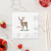 Merry kerst Deer napkins Servet (Insitu)