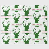 Merry kerst Deer Wrapping Paper - Michael Cadeaupapier (Vlak)