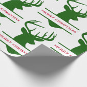 Merry kerst Deer Wrapping Paper - Michael Cadeaupapier (Hoek)