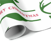 Merry kerst Deer Wrapping Paper - Michael Cadeaupapier (Rol Hoek)