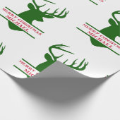 Merry kerst Deer Wrapping Paper - Michael Cadeaupapier (Hoek)