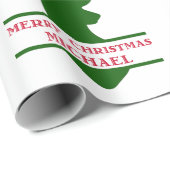 Merry kerst Deer Wrapping Paper - Michael Cadeaupapier (Rol Hoek)