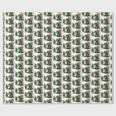 Merry kerst Dragon Cadeaupapier (Vlak)