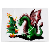 Merry kerst Dragon Groot Cadeauzakje (Voorkant)