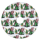 Merry kerst Dragon Kerstboom Rok (Voorkant)