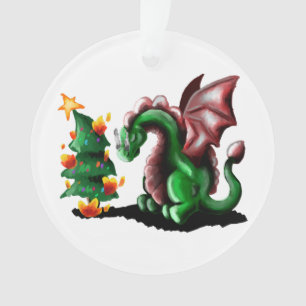 Merry kerst Dragon Ornament