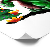 Merry kerst Dragon Poster (Hoek)