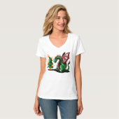 Merry kerst Dragon T-shirt (Voorkant volledig)