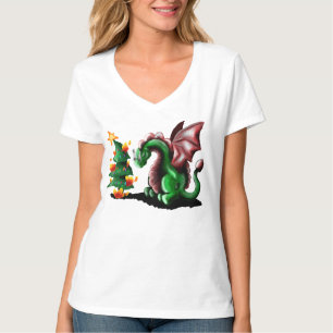 Merry kerst Dragon T-shirt