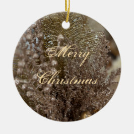 Merry kerst Elegant Gold-keramisch sieremmer Keramisch Ornament