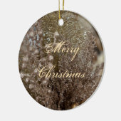 Merry kerst Elegant Gold-keramisch sieremmer Keramisch Ornament (Links)