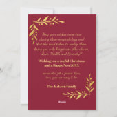 Merry kerst Elegant Gold Photo Collage   Feestdagenkaart (Achterkant)