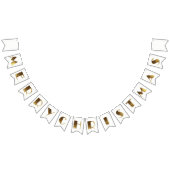 Merry kerst Elegant Golden Text Typografie Vlaggetjes (Alle)