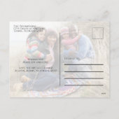 Merry kerst Elegant Green Snowflake 2 foto Feestdagenkaart (Achterkant)