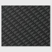 Merry kerst Elegant Script Typografie Cadeaupapier (Vlak)