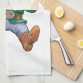 Merry kerst Elf Theedoek (Quarter Fold)