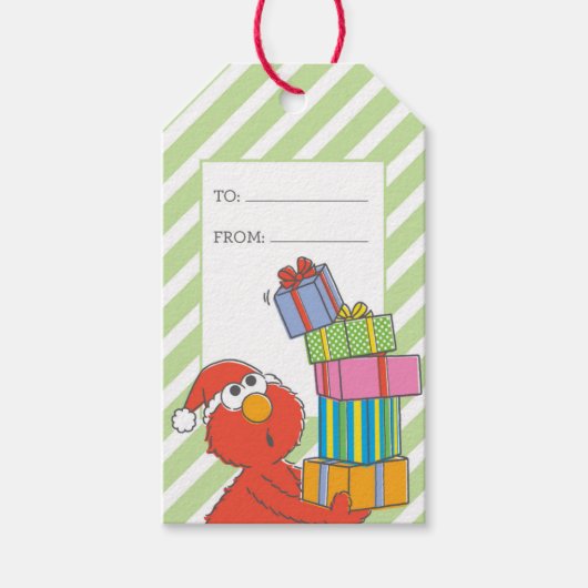 Merry kerst Elmo Cadeaulabel (Voorkant)