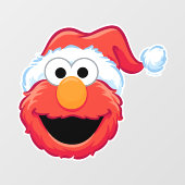 Merry kerst Elmo Raamsticker (Vel)
