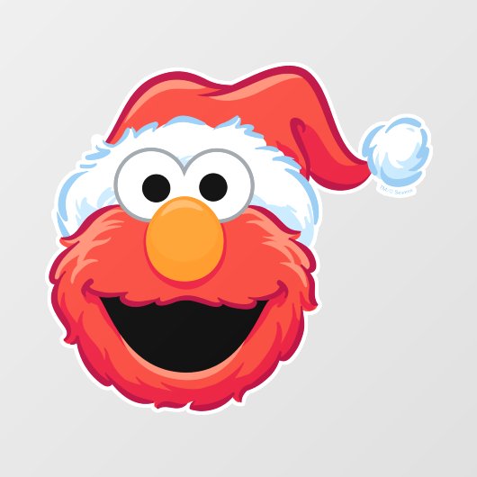 Merry kerst Elmo Raamsticker (Vel)