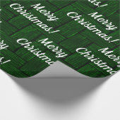 Merry kerst Emerald Wrapping Paper Cadeaupapier (Hoek)